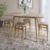 Деревянный раскладной обеденный стол LION Маями-3 Дуб сонома 90х60/90х120 (LION-041269)