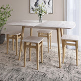 Деревянный раскладной обеденный стол LION Маями-3 Самоа Дымчатый 90х60/90х120 (LION-041274)