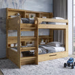 Детская двухъярусная кровать LION Майнкрафт 90х190 см с ящиком Дуб Артизан (LION-041536)
