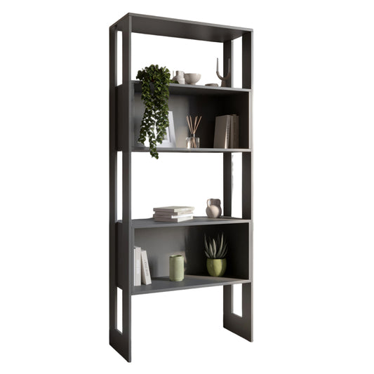 Модуль-6 стеллаж полки без фасадов LION Нобу Антрацит (LION-042214)