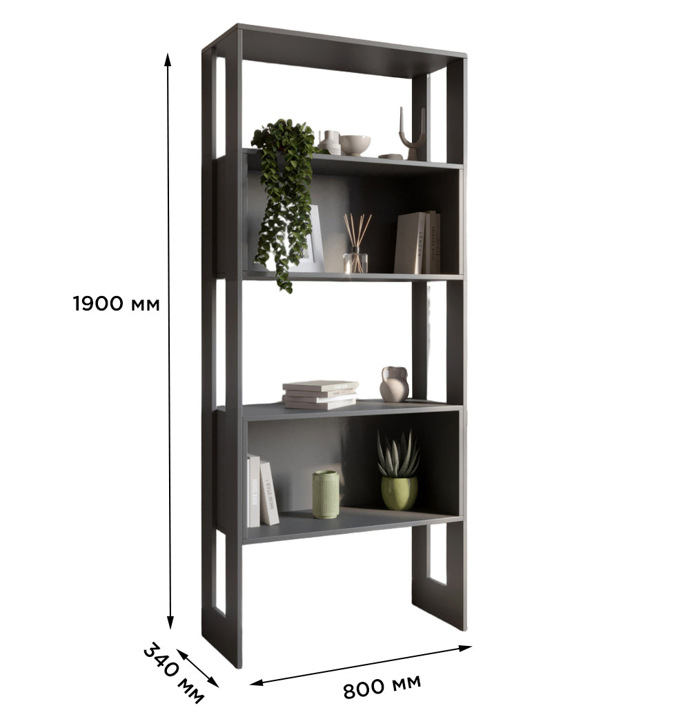 Модуль-6 стеллаж полки без фасадов LION Нобу Нимфея Альба (LION-042228)