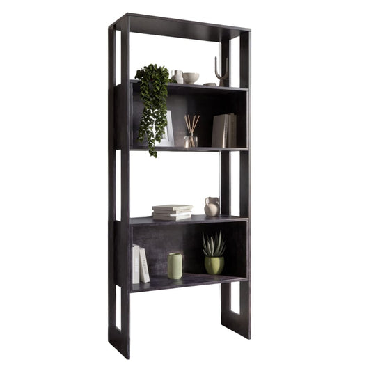 Модуль-6 стеллаж полки без фасадов LION Нобу Бетон темный (LION-042220)