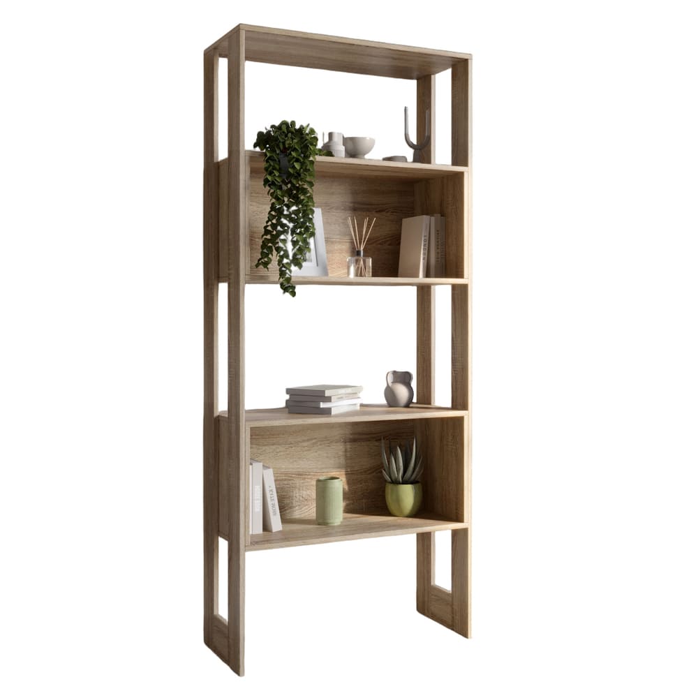 Модуль-6 стеллаж полки без фасадов LION Нобу Дуб Сонома (LION-042224)