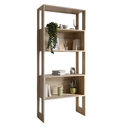 Модуль-6 стеллаж полки без фасадов LION Нобу Дуб Сонома трюфель (LION-042225)