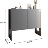 Комод-1 2-х дверный LION Нобу 90х34х80 см Кашемир (LION-042267)