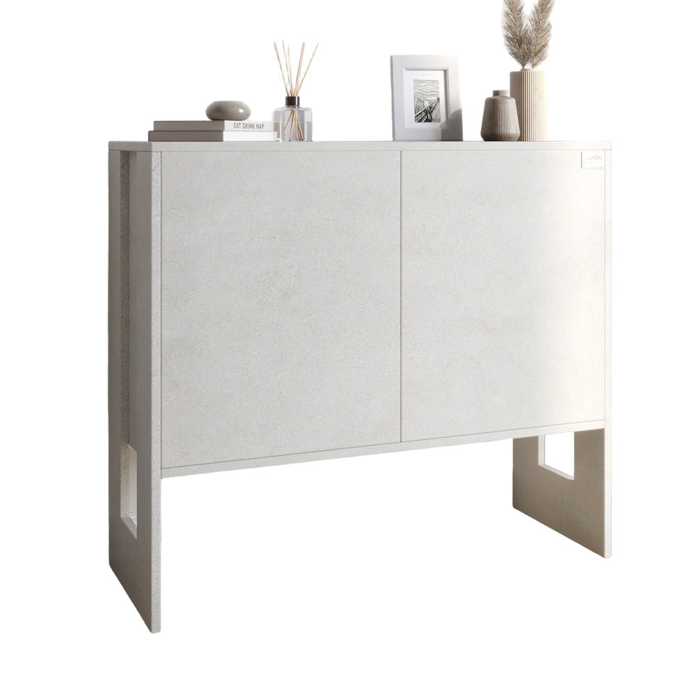 Комод-1 2-х дверный LION Нобу 90х34х80 см Бетон Style (LION-042259)