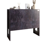 Комод-1 2-х дверный LION Нобу 90х34х80 см Бетон темный (LION-042260)