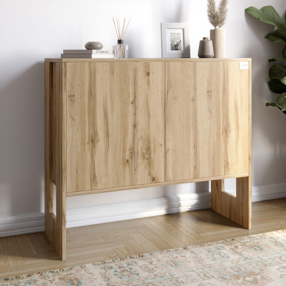 Комод-1 2-х дверный LION Нобу 90х34х80 см Дуб Аппалачи (LION-042261)