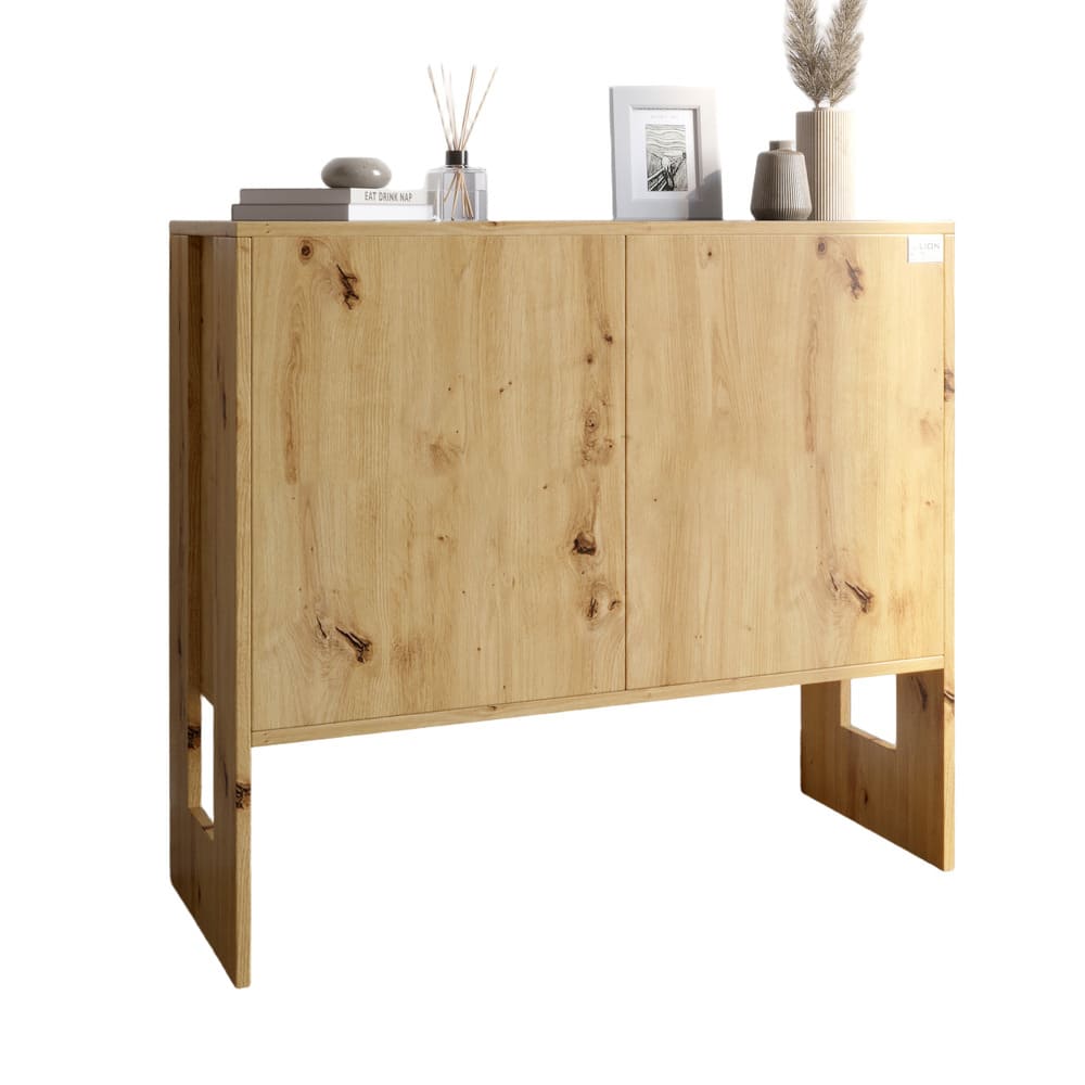 Комод-1 2-х дверный LION Нобу 90х34х80 см Дуб Артизан (LION-042262)