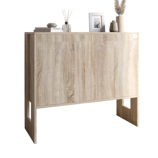 Комод-1 2-х дверный LION Нобу 90х34х80 см Дуб Сонома (LION-042264)