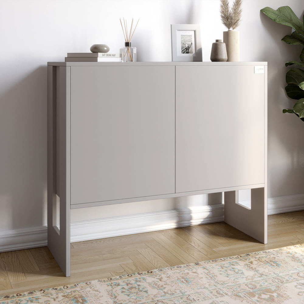 Комод-1 2-х дверный LION Нобу 90х34х80 см Кашемир (LION-042267)