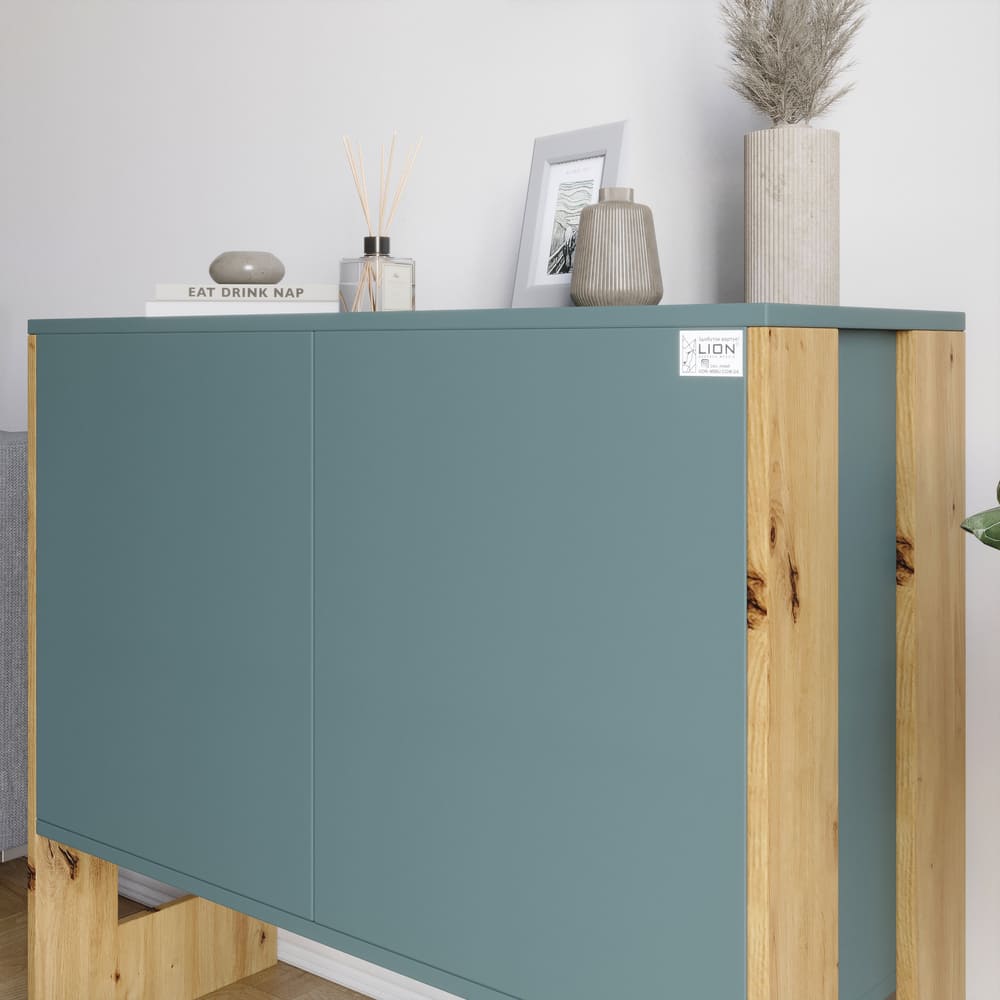 Комод-1 2-х дверный LION Нобу 90х34х80 см Дуб Аппалачи (LION-042261)