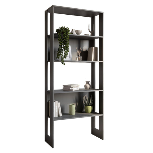 Модуль-1 стеллаж полки LION Нобу Антрацит (LION-042216)