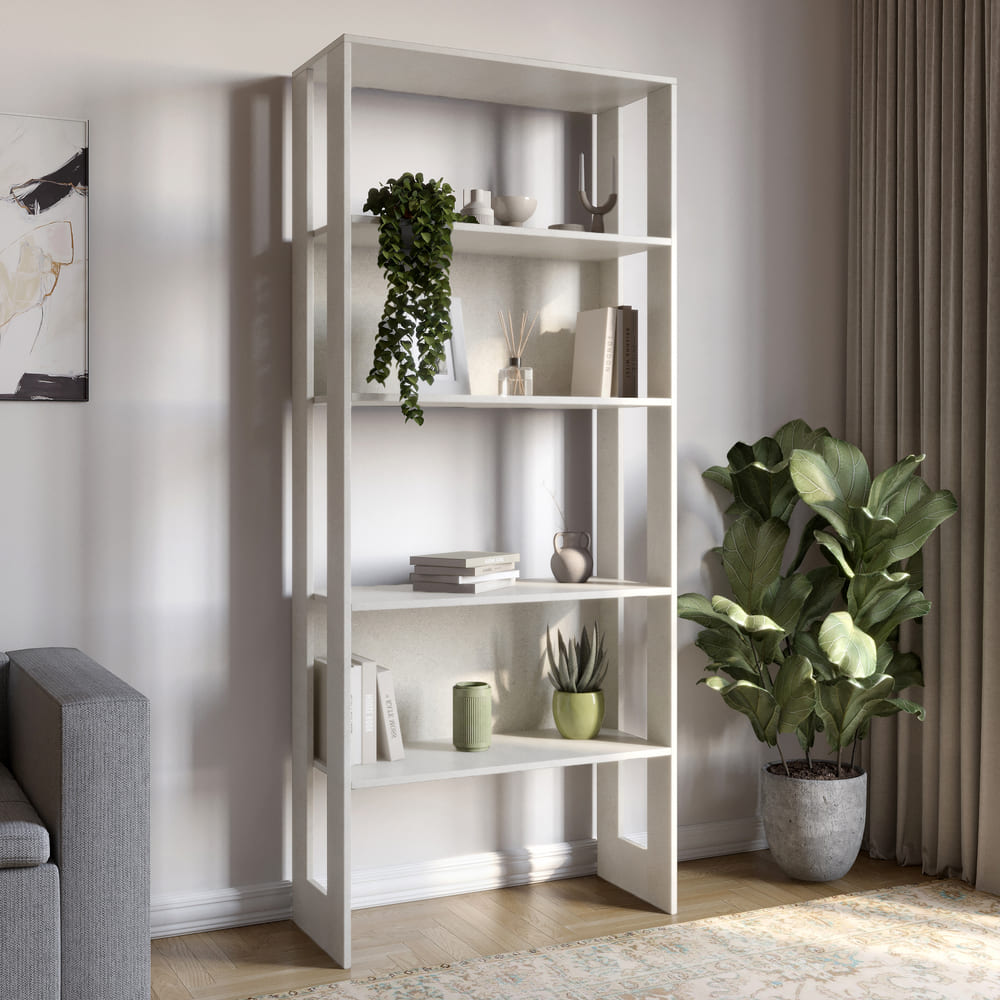 Модуль-1 стеллаж полки LION Нобу Бетон Style (LION-042385)