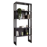 Модуль-1 стеллаж полки LION Нобу Бетон темный (LION-042386)