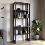 Модуль-1 стеллаж полки LION Нобу Бетон темный (LION-042386)