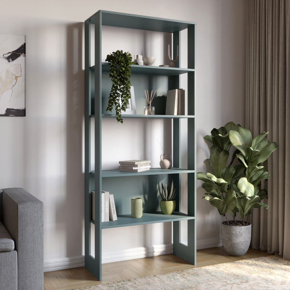 Модуль-1 стеллаж полки LION Нобу Гранит серый (LION-042392)