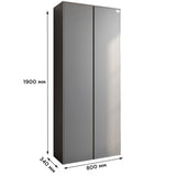 Модуль-3 шкаф распашной двухдверный LION Нобу Самоа дымчатый (LION-042404)