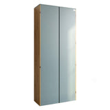 Модуль-3 шкаф распашной двухдверный LION Нобу Гранит серый/Дуб Артизан (LION-042407)