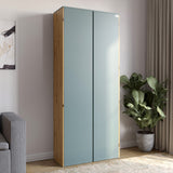 Модуль-3 шкаф распашной двухдверный LION Нобу Гранит серый/Дуб Артизан (LION-042407)