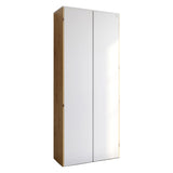 Модуль-3 шкаф распашной двухдверный LION Нобу Нимфея Альба/Дуб Артизан (LION-042408)