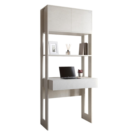 Модуль-2 стеллаж со столом и полками LION Нобу Бетон Style (LION-042420)