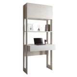 Модуль-2 стеллаж со столом и полками LION Нобу Бетон Style (LION-042420)