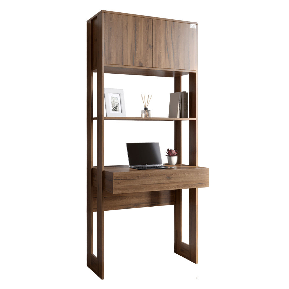 Модуль-2 стеллаж со столом и полками LION Нобу Дуб Ливорно (LION-042443)