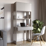 Модуль-2 стеллаж со столом и полками LION Нобу Кашемир (LION-042447)