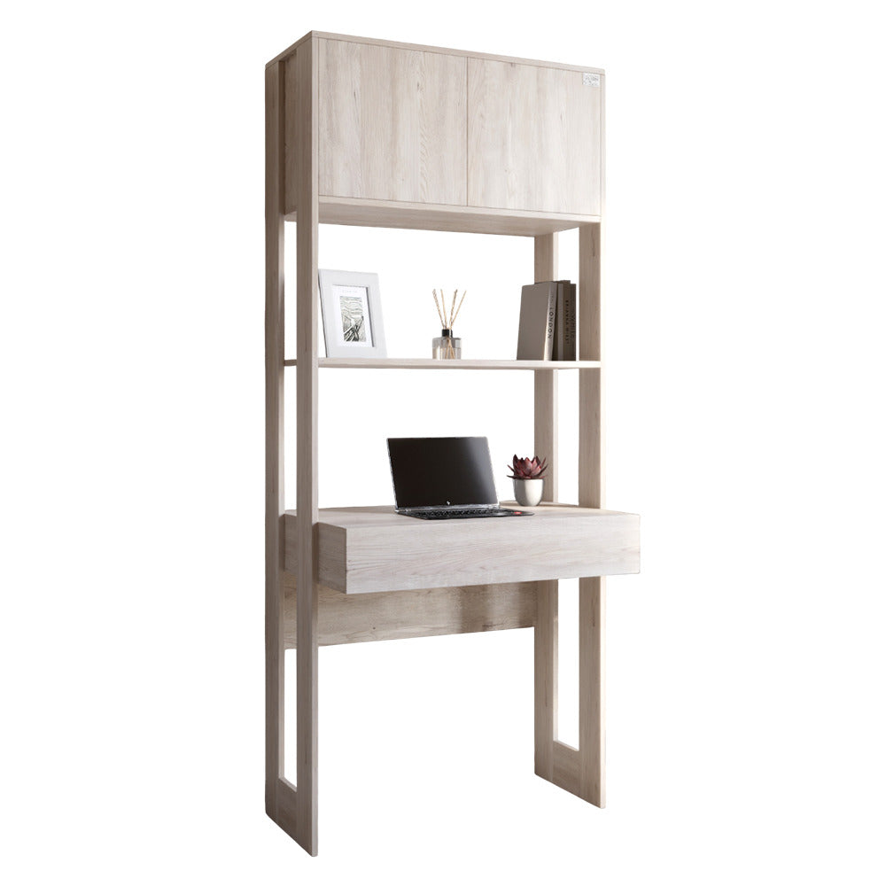 Модуль-2 стеллаж со столом и полками LION Нобу Самоа дымчатый (LION-042450)