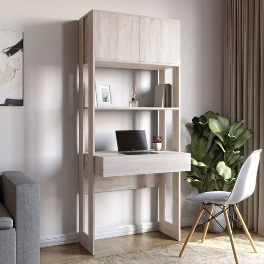 Модуль-2 стеллаж со столом и полками LION Нобу Самоа дымчатый (LION-042450)