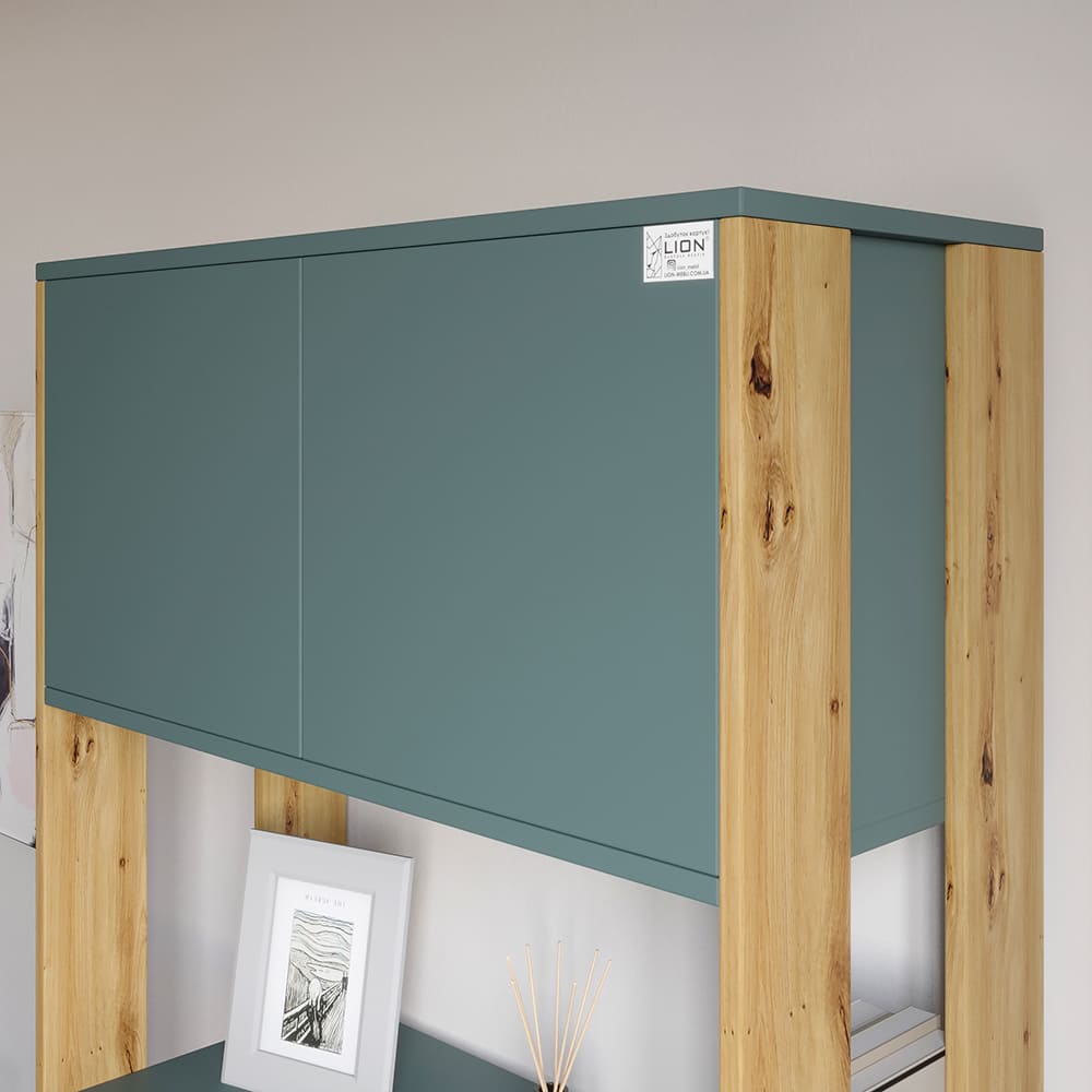 Модуль-2 стеллаж со столом и полками LION Нобу Кашемир (LION-042447)