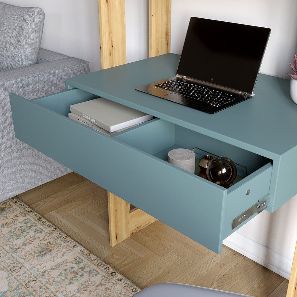 Модуль-2 стеллаж со столом и полками LION Нобу Дуб Ливорно (LION-042443)