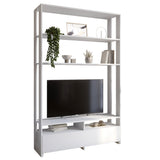 Модуль-4 стеллаж с полками и тумбой под ТВ LION Нобу Нимфея Альба (LION-042434)