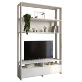 Модуль-4 стеллаж с полками и тумбой под ТВ LION Нобу Бетон Style (LION-042425)