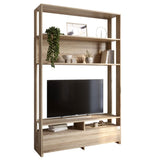 Модуль-4 стеллаж с полками и тумбой под ТВ LION Нобу Дуб Сонома трюфель (LION-042431)