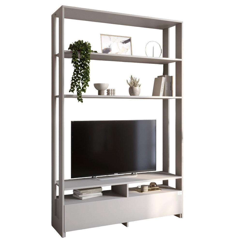 Модуль-4 стеллаж с полками и тумбой под ТВ LION Нобу Кашемир (LION-042433)