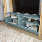 Модуль-4 стеллаж с полками и тумбой под ТВ LION Нобу Дуб Сонома (LION-042430)