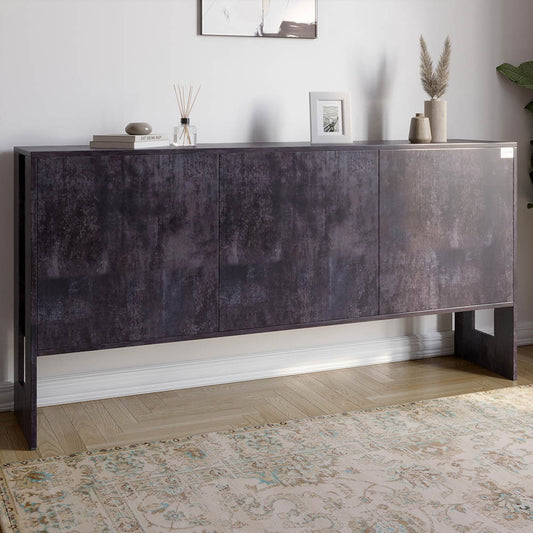 Комод-2 3-дверный LION Нобу 160х34х80 см Бетон темный (LION-042293)