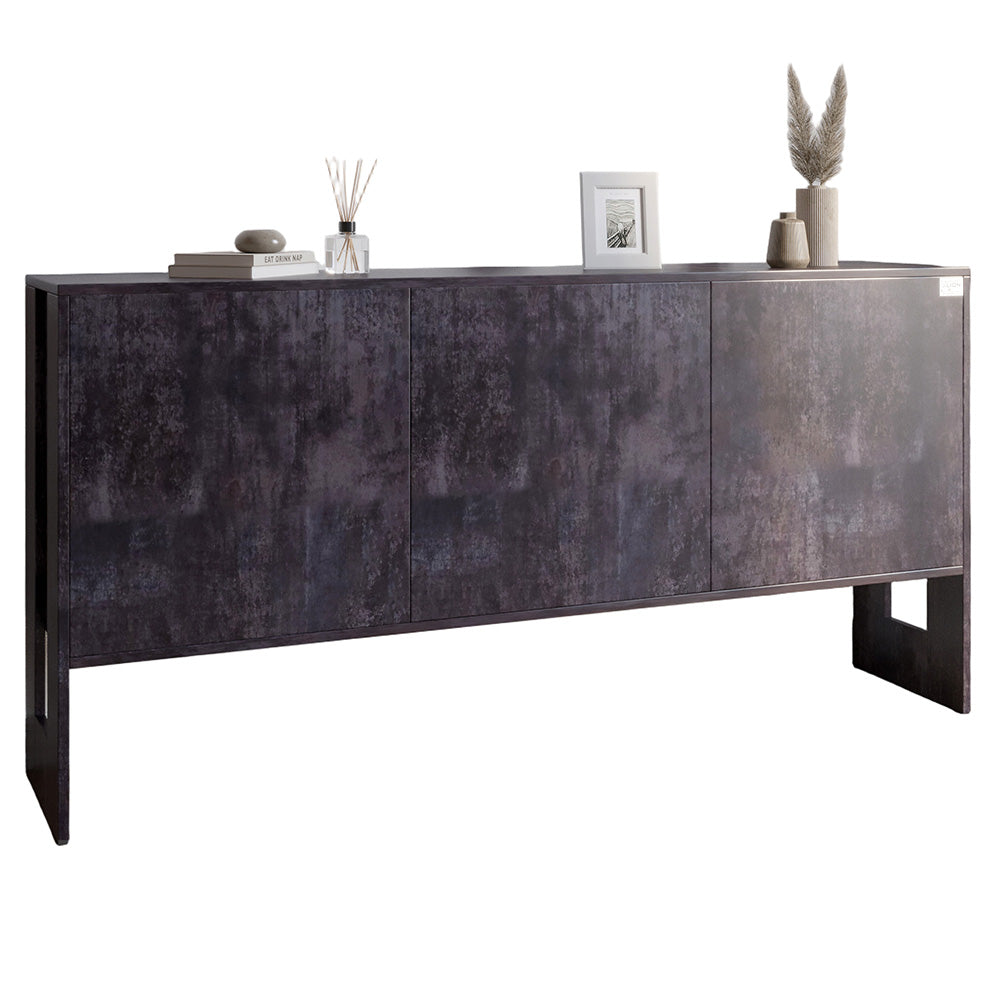 Комод-2 3-дверный LION Нобу 160х34х80 см Бетон темный (LION-042293)