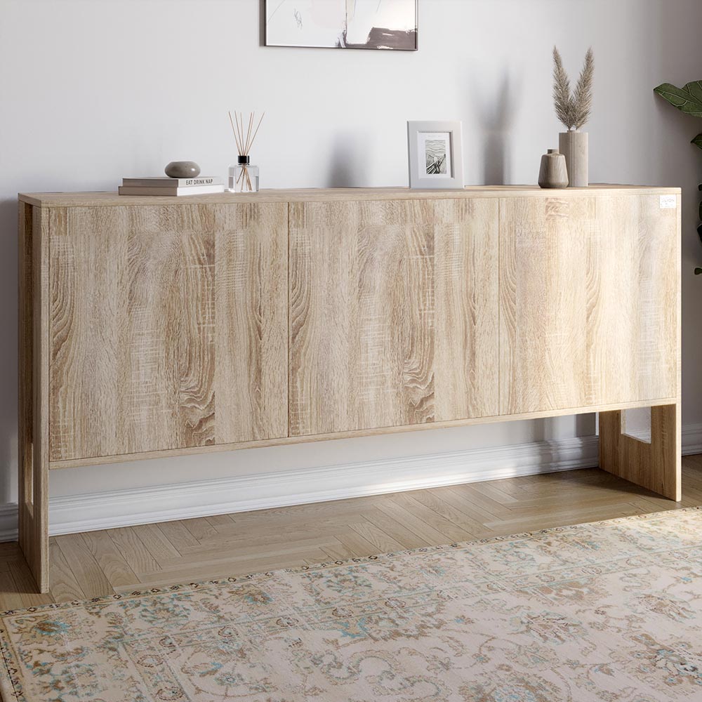 Комод-2 3-дверный LION Нобу 160х34х80 см Дуб Сонома (LION-042371)