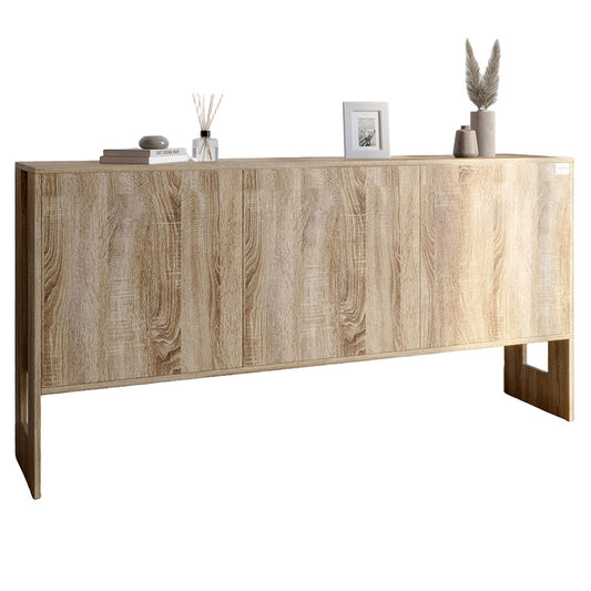 Комод-2 3-дверный LION Нобу 160х34х80 см Дуб Сонома трюфель (LION-042372)