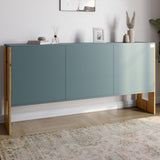 Комод-2 3-дверный LION Нобу 160х34х80 см Гранит серый/Дуб Артизан (LION-042381)