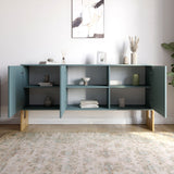 Комод-2 3-дверный LION Нобу 160х34х80 см Бетон Style (LION-042291)