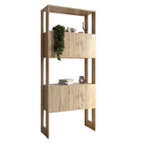 Модуль-5 стеллаж полки с фасадами LION Нобу Дуб Аппалачи (LION-042243)