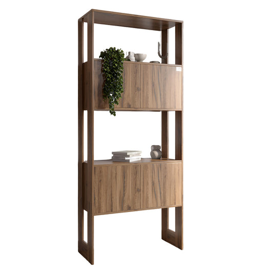 Модуль-5 стеллаж полки с фасадами LION Нобу Дуб Ливорно (LION-042245)