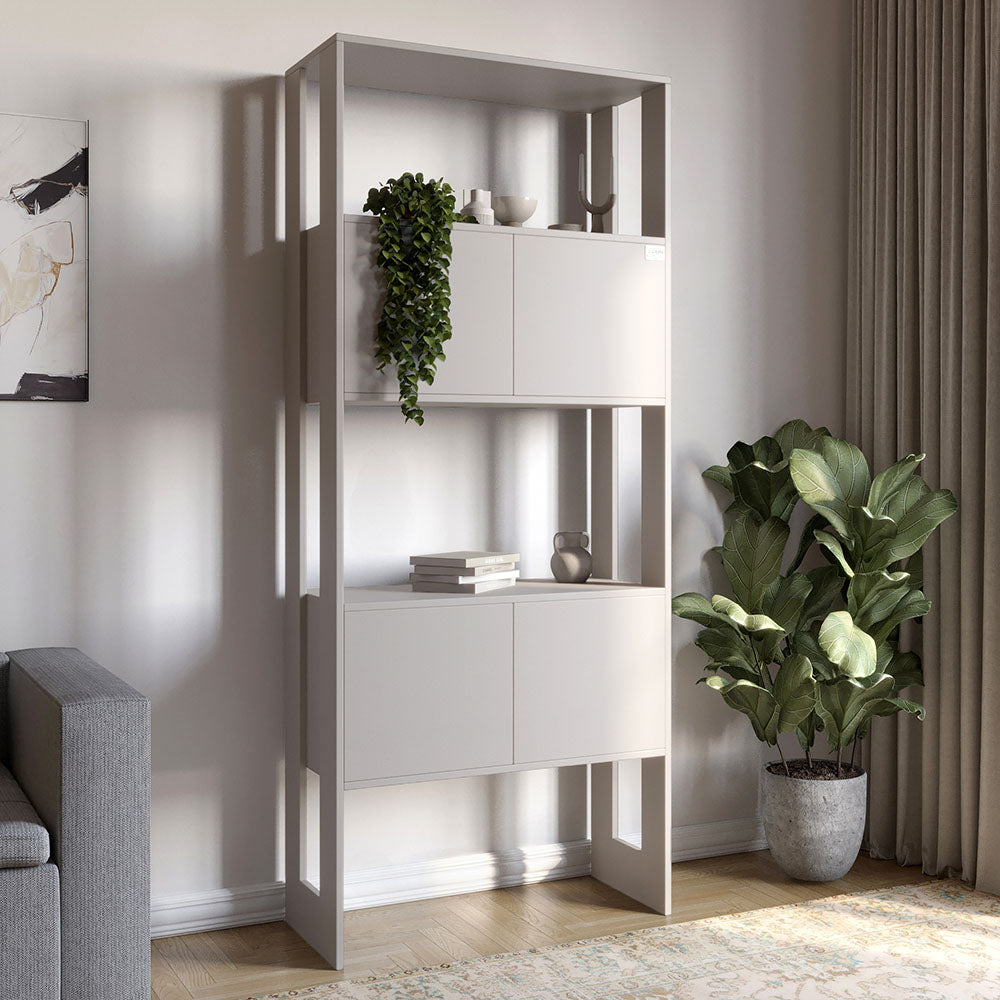 Модуль-5 стеллаж полки с фасадами LION Нобу Кашемир (LION-042249)