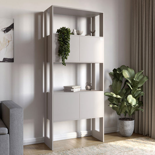 Модуль-5 стеллаж полки с фасадами LION Нобу Кашемир (LION-042249)