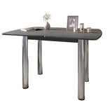 Обеденный стол раскладной LION Нота Антрацит 60x90/90x120 (LION-041276) ТОП