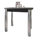 Обеденный стол раскладной LION Нота Антрацит 60x90/90x120 (LION-041276) ТОП